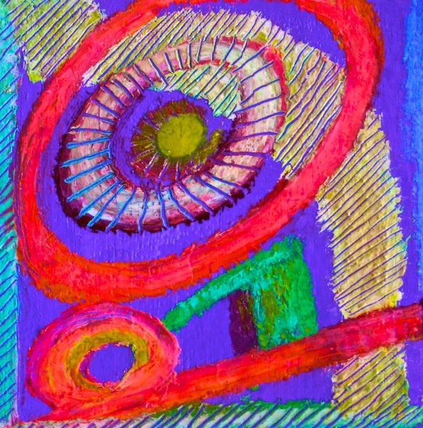 From the Presence Beyond (oil pastel) by Polly Castor